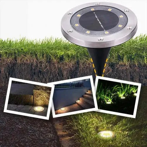 Solarne Disk Led Lampe (4 komada) - Samo Popust